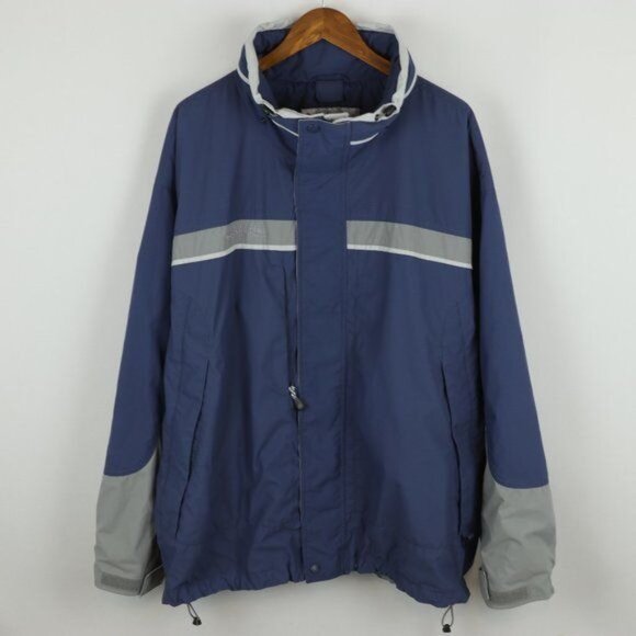 Columbia Men's XXL Blue & Gray Full Zip Interchange Shell Performance Jacket - Picture 1 of 12